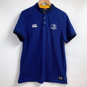 Canterbury Men's Leinster Rugby Union Striped Short Sleeve Polo Shirt Size M